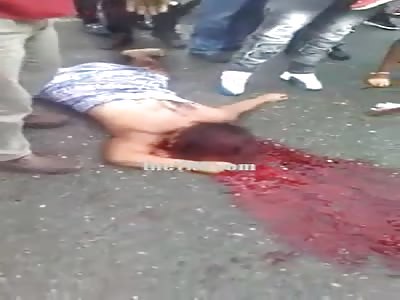 Woman dies in accident and family members scream in Pain