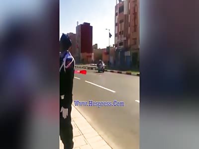 Woman Runs In front of Speeding Royal Motorcade 