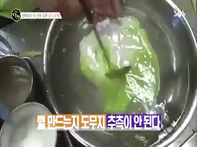 making Chinese cabbage