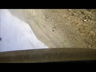 IED Explosion Flips MRAP In Afghanistan