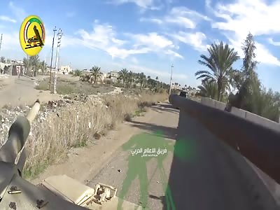 GoPro Mounted On Iraqi Abrams Tank During Operation
