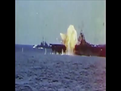 WWII In Color: Japanese Kamikaze Pilots Attack US Navy