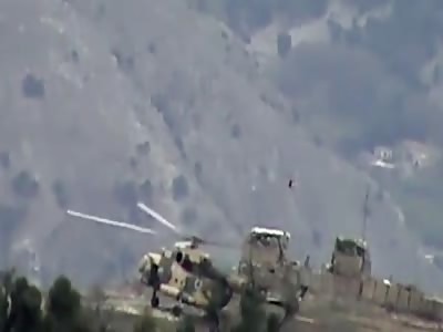 Afghan Helicopter Lands Directly On IED