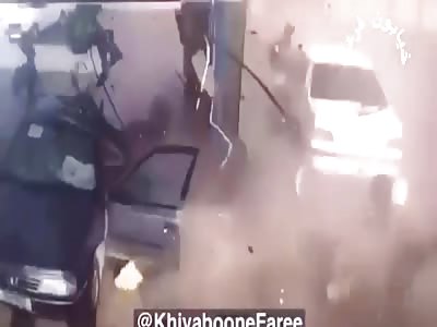 Explosion At A Gas Station.