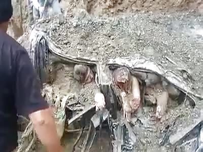 Recovery of corpses buried in collapse