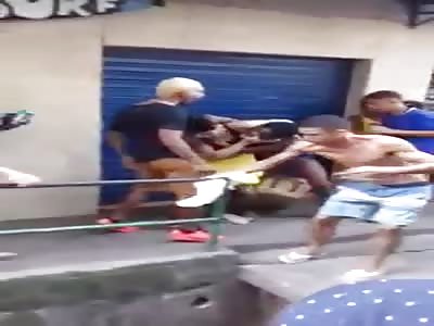 Fight of women in the favelas