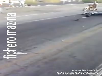 He died when he was run over while driving his motorcycle