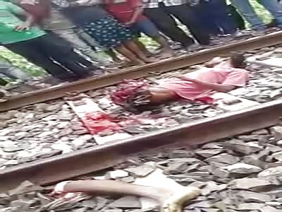 ANOTHER MAN IN SHOCK AFTER LOSING BOTH HIS LEGS IN TRAIN ACCIDENT  (New angle)