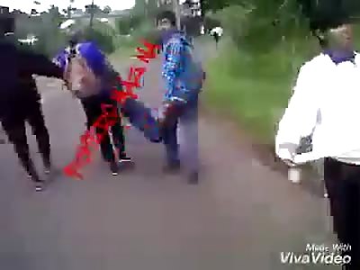 Accident victim is charged