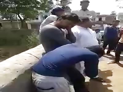 Thief beaten in india