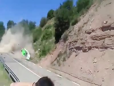 HORRIBLE CRASH during Osona Rally - Terrible accident in Osona rally 