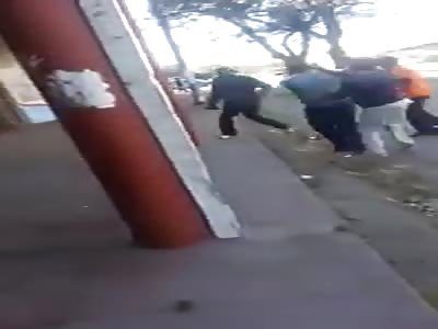 Mob justice ZRP officer accused of corruption & beaten by the public