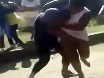 INSTENSE Girl Fight Over A Man & She Takes Her Panty Off!