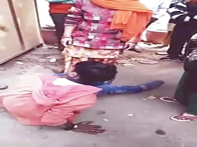 Oppsss Moments indian Youngest Boy Beaten By Girls Street Fight
