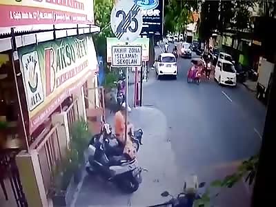 Motorcycle crash with car