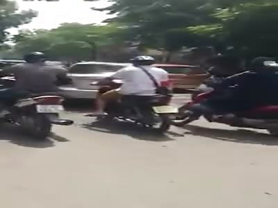 Man hit by motorcyclists