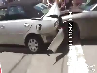 Video accident collision demonstrators in Virginia â¦ (Another angle)