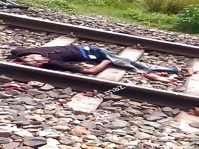 DEAD MAN: man's body found dead on train tracks in apparent suicide (hd quality)