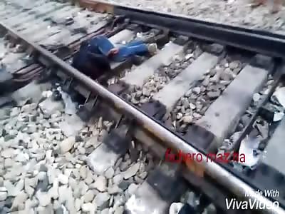RESTING ON THE ROADS: dead man on tracks due to accident