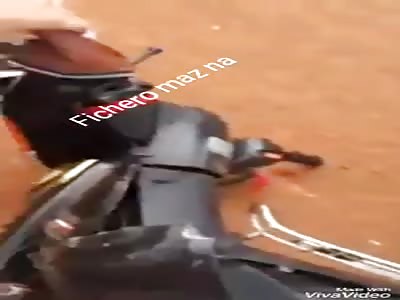 ACCIDENT: motorcyclists run over boy