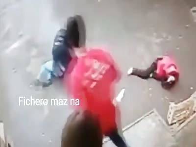 thief caught and beaten