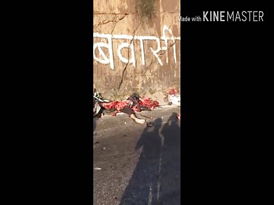 ACCIDENT LEAVES MOTORCYCLISTS WASTE