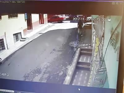 MAN IS ROLLED BY TRUCK