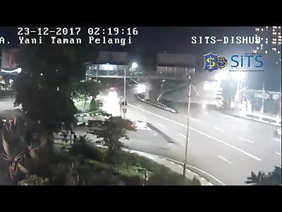 ACCIDENT RECORDED IN CCTV