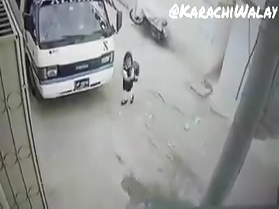 LITTLE GIRL CRUSHED BY TRUCK