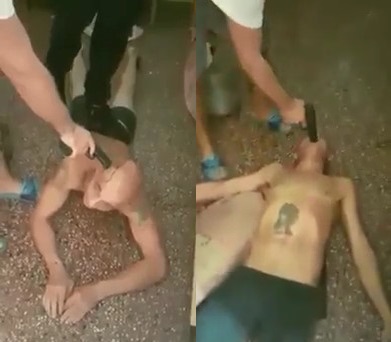 In Argentina... Thief Shot through the Hand for being Caught Stealing 