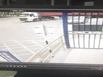 MAN IS CRUSHED BY TRUCK