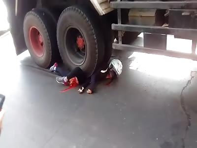 MAN CRUSHED BY TRUCK