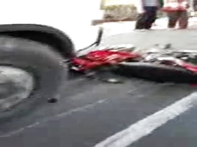 CRUSHED MOTORCYCLE