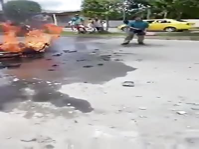 Peruvian Couple Badly Burned