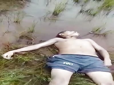 Body floating in water