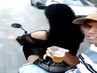 Motorcycle Video Selfie Fail