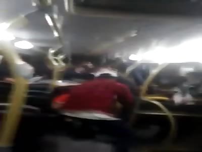 Bus thief brutally beaten