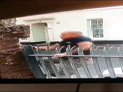 Bald Thief Impaled on Spiked Peak Fence