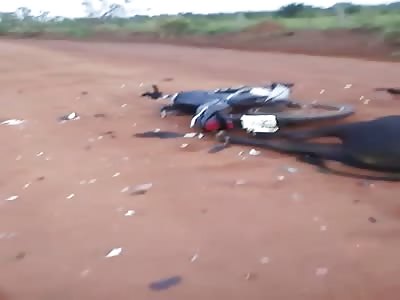 WTF !! biker death after cow attack