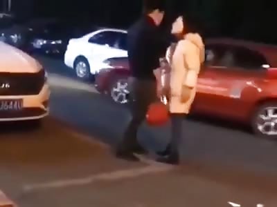 WOMAN HITS THE HUSBAND