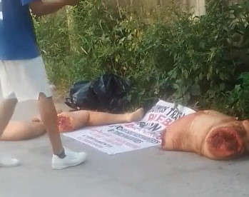 Decapitated and Dismembered Corpse Left in Street with Narcomensaje Signed by El Punisher