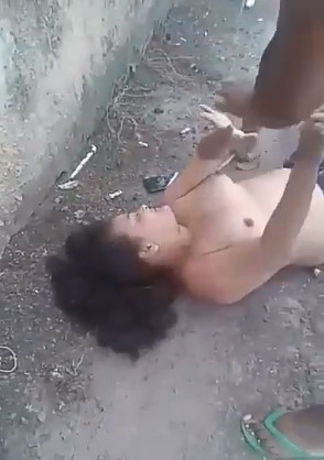 Chubby Girl Beaten Topless by Angry Women