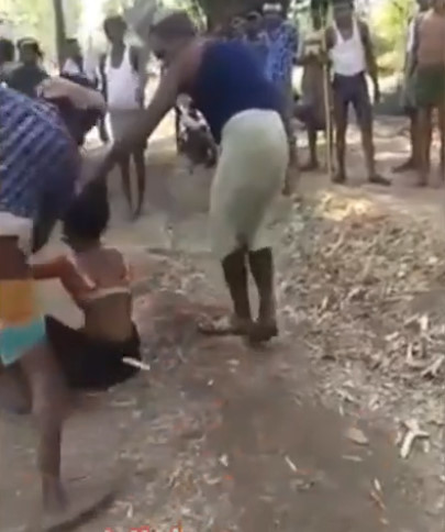 woman beaten by unfaithful according to tradition