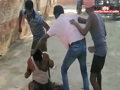 Thief punished by villagers