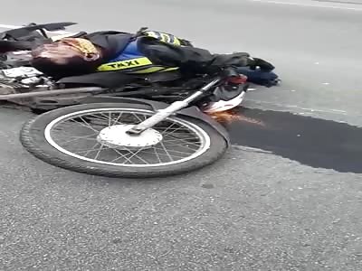 ACCIDENT OF MOTORCYCLIST