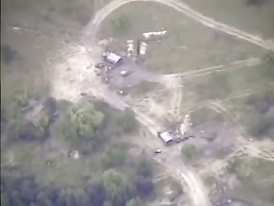 Drone Observes Ukrainian Artillery Being Destroyed By Artillery 