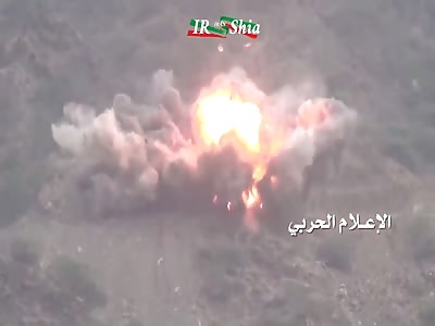 Houthis - Blow Up Saudi Vehicle in Jazan Of Saudi 