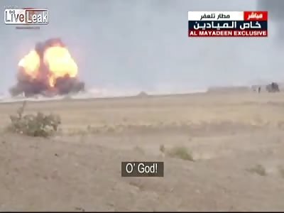 Live On TV: Iraqi Forces Destroy ISIS Car Bomb During Open Combat In Airport West of Mosul!