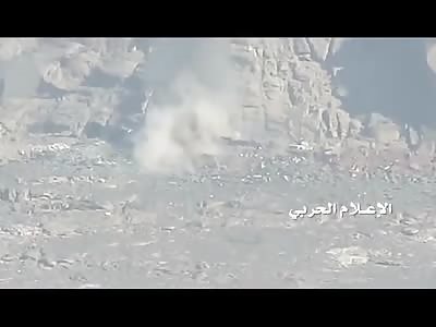 Saudi Alhgelh site B10 mortar and targeting military vehicles - a difficult target 