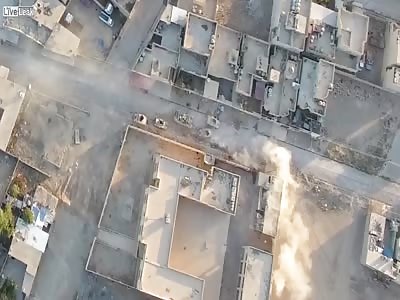 Devastating Effect of Car Bombs - Filmed From A Drone (Mosul)
